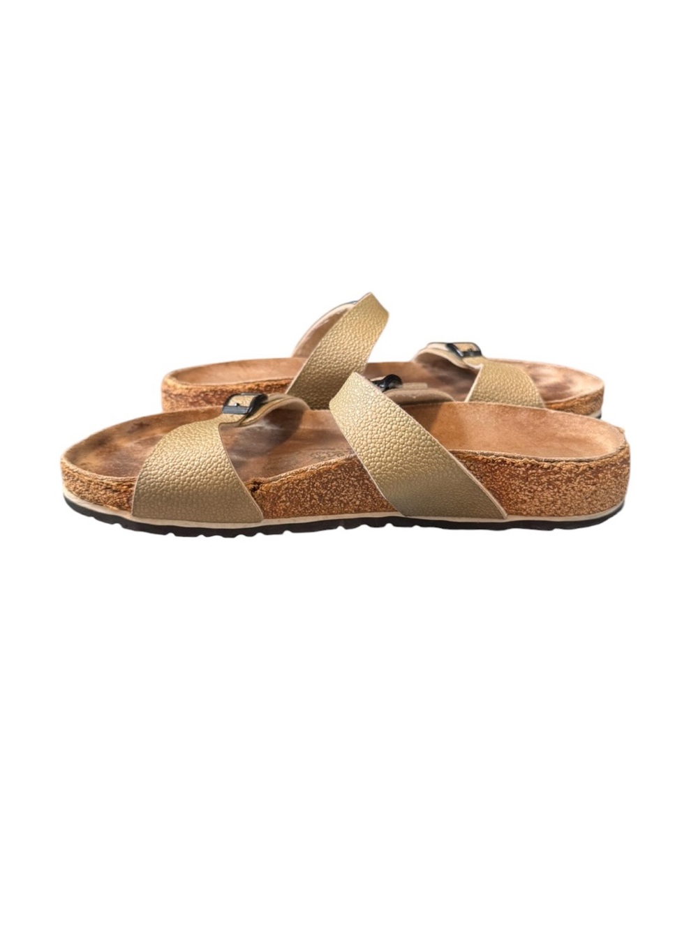 Birkenstock Birki’s Florida Sandals Gold Birko-Flor 3 Strap EU 40 US 9 Regular - Picture 5 of 11